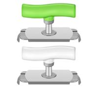 Adjustable Jar Opener, 2Pcs Glass Gripper, Fixed Lid Opener, Stainless Steel, Time Saving, Simple Opene Gripper, Adjustable, Multifunctional and Accessories for Weak Hands