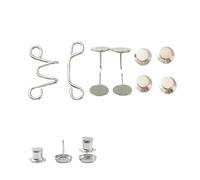 Adjustable Jeans Tightening Buttons 2Set Adjustable Waist Buckles Nail-Free Pants Buckle Extender Button Safety Pin Jeans Tighten Adjust Instant(Color 07,1set Large Size)