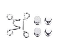 Adjustable Jeans Tightening Buttons 6set Pant Waist Tightener Adjustable Jean Button Pins Clip for Pants No Sewing Required Easy to Install(Silver-S)