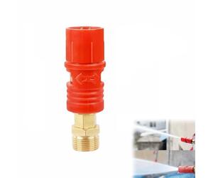 Adjustable Jet Washer Nozzle, M22 15mm Male Thread with 1.5mm Ceramic Core, Anti-Corrosion Variable Spray Tip for Heavy Duty High Flow Power Washers & Car Valeting Spares