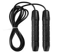 Adjustable Jump Rope with Soft Handles for Fitness Exercise Workouts Speed Endurance Training Portable Light Foldable Built-in Steel Bearing Smooth Tangle- Spin Improves Health Breathing Efficiency Me