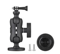 Adjustable Kayak Camera Mount with Extension Rod, 7.48 Inch Nylon Construction - 360 Degree Rotation, Stable Footage in Wind and Waves, Easy Installation for Sport Cameras