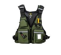 Adjustable Kayak Vest with Multiple Pockets and Whistle, Kayak Vest for Paddle Boarding Canoeing Boating