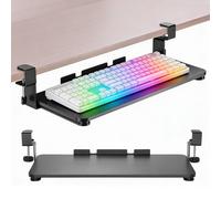 Adjustable Keyboard Drawer and Under Desk Keyboard Mounting Bracket Stand