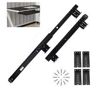 Adjustable Keyboard Drawer SlidesTeleskopic Rails for UnderDesk UsePerfect for Keyboard Trays1 PairBlack UnderTable Drawer Accessories
