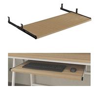 Adjustable Keyboard Tray 54/60/70x27cm Waterproof SlideOut Keyboard Drawer 5 Colors Natural Wood Desk Extender Muscle Fatigue Relief 5Hole Design