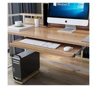 Adjustable Keyboard Tray Under Desk, Sliding Keyboard Tray Under Desk, Pull-Out Mouse, Computer Drawer For Typing Home Office(Orange)