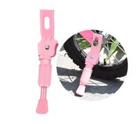 Adjustable Kids Bike Stand, Universal Non-slip Kickstand, Single-Sided Bike Holder for Uneven Ground (14inches-Pink)