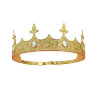Adjustable King Crowns Headband for Men with Elegant Gemstones for Masquerades Balls and Theme Occasion Photoshoots Vintage Royal Crowns