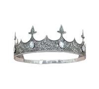 Adjustable King Crowns Headband for Men with Elegant Gemstones for Masquerades Balls and Theme Occasion Photoshoots Men ' s Crowns