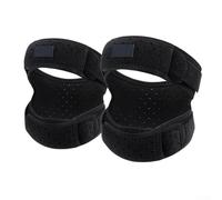 Adjustable Knee Bandage with Patellar Support, Perfect for Active Individuals (2pcs black)