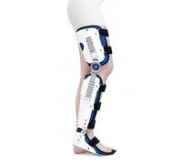 Adjustable Knee Brace Hinged Leg Support Immobilizer for Post Surgery Recovery ACL MCL Injury Rehabilitation Breathable ROM Orthosis for Left or Right Leg(Right,M)