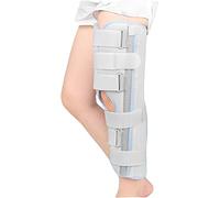 Adjustable Knee Immobilizer Brace Support for Joint Pain Relief - for Injury Recovery and Workout(Gray,Small)