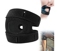Adjustable Knee Support Brace, Breathable Silicone Padded Straps for Joint Comfort During Running, Sports
