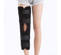 Adjustable Knee Support Joint Brace Surgical Fixation Stabilization Fracture Support Immobilizer Brace, Before and After Surgery Splint - Post Op Immobiliser,Black-M