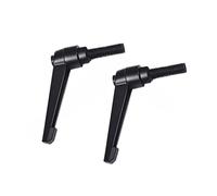 Adjustable Knobs Handle ， 2Pcs M4-M16 Aluminum Adjustable Knobs Handle Male Thread Push Button Ratchet For Machinery(M5*32)