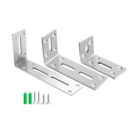 Adjustable L Corner Braces 90 ° Slotted Angle Steel Bracket Heavy Duty Matte Finish for Shelves Cabinets Furniture Frames