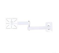 Adjustable L-Shaped Dome Camera Mount for Security CCTV Cameras, Wall Mount Bracket, Metal Construction, 21 x 12 x 4 cm / 35 x 12 x 4 cm, Black or White(35 both arms White)
