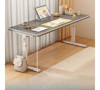 Adjustable L-Shaped Standing Desk Large 15MM Thick Smooth Edges Ideal for Home Office Gaming Bedroom Corner Storage - Gray Single 47"