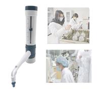 Adjustable Lab Bottle Top Dispenser 0.5-50mL, Quantitative Dosing Tool with Bottle Neck Adapters, Chemical Compatible Liquid Handler for Scientific Research