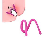 Adjustable Labia Clamps Spreader, Skin-Friendly Silicone G-Spot Stimulation Oral Sex Vagina Lips Hands-Free Spreader, BDSM Spread Vaginal Lips Flirting Sex Toys for Women (Pink)