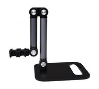 Adjustable Laboratory Electrode Holder with 30cm Arm Stand for Scientific Research and Testing, Black Metal Plastic