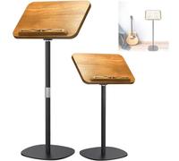 Adjustable Laptop & Book Stand, Ergonomic 51.1" Height, Book Stand, Foldable with Page Clips for Desk/Reading (Fits Cookbooks & Tablets)
