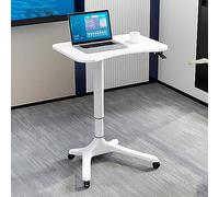 Adjustable Laptop Podium with Tilting Desktop Mobile Sit-to-Stand Lectern Height-Adjustable Rolling Laptop Desk for Public Speaking and Presentations