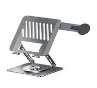 Adjustable Laptop Stand - Ergonomic Foldable Metal Storage with Magnetic Clip for Phone, Laptop Stand, for Work, Study, Office, Bed, Home, Sofa