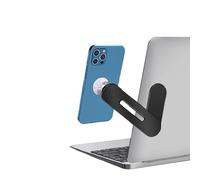 Adjustable Laptop Stand, Laptop Phone Holder, Laptop Side Mount Clip, Slim Portable Foldable Smartphone Stand. Improve Office Efficiency. (White)