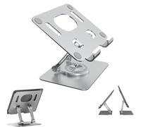 Adjustable Laptop Stand with 360 Rotating Base, Rotating Stand for Laptop, Laptops Riser for Desk, Ergonomic, Stable Base Holder for Tablets and Phones