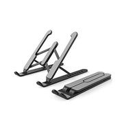 Adjustable Laptop Tablet Stand Multi-angle Holder Portable Foldable Riser Hollow Design Ergonomic Stable Triangle Structure Seven Heights for 10-16 Laptops Tablets