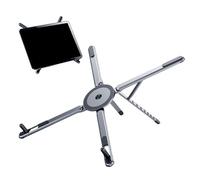 Adjustable Laptop Tablet Stand, Portable Foldable Holder, Magnetic Phone Tripod Feature, Multi-Purpose Workstation Accessory for Travel, Office, Home, Desk, Indoor, and Outdoor Use