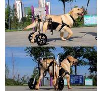 Adjustable Large Dog Wheelchair for Weak Hind Legs - Pet Mobility Cart with Support, Easy to Assemble, Sturdy Pet Wagon for Enhanced Movement and Comfort