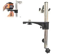 Adjustable Laser Level Wall Mounting Bracket, Height Multi-Functional Laser Holder Rotating Leveling Support Stand with Marked Scale for DIY Construction Installation