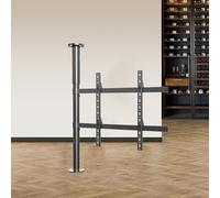 Adjustable LCD Frame TV Floor Stand，Partition Wall Tvs Rack Cabinet，360 Degree Side Rotation Tilt Swivel Mount, Fits 35-75 Inch LED Screen Display(1390-1940mm)