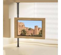 Adjustable LCD Frame TV Floor Stand，Partition Wall Tvs Rack Cabinet，360 Degree Side Rotation Tilt Swivel Mount, Fits 35-75 Inch LED Screen Display(1390-1940mm)