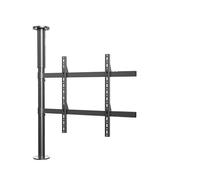 Adjustable LCD Frame TV Floor Stand，Partition Wall Tvs Rack Cabinet，360 Degree Side Rotation Tilt Swivel Mount, Fits 35-75 Inch LED Screen Display(835-1085mm)