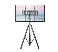 Adjustable LCD TV Floor Stand - Tripod Mount for 32-55 Inch TVs Height-Adjustable Display Stand for Conference Rooms & Events Universal TV Holder
