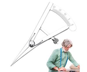 Adjustable Leather Compass - Stainless Steel Build, Screw Precision Mechanism, Mini Edge Marker | DIY Craft Tool Ensures Accurate Measurements Guides Creases And Lines During Handcrafted Wallet Bag Be