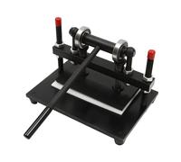 Adjustable Leather Die Cutting Machine Paper Foam Cutter Manual Hand Embosser Mold Craft Steel Plate Embossing DIY Clicker Press Cut Large Area Hydraulic Stamping Industrial Equipment Workshop Tools