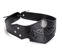 Adjustable Leather Headband Medieval Halloween Cosplay Accessory Headgear Motorcycle Driving Headwear Classical Design