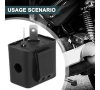 Adjustable LED Flasher Relay for Motorcycle Turn Signal, 48V 2-Pin Waterproof Relay for Electric Bikes and Scooters