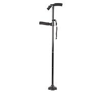 Adjustable LED Folding Walking Cane with Anti-Slip Handle & Shock Absorption for Hiking Travel
