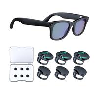 Adjustable LED Light Blocking Covers for RayBan Meta Wayfarer, Skyler, Oakley, Headliner Accessories, Plastic LED Cover for Meta Glasses, Easy Block Light When Recording, Workable at Day & Night 6Pack