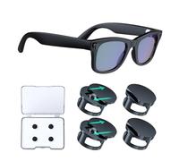 Adjustable LED Light Blocking Covers for RayBan Meta Wayfarer, Skyler, Oakley, Headliner Accessories, Plastic LED Cover for Meta Glasses, Easy Block Light When Recording, Workable at Day & Night 4Pack