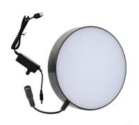 Adjustable LED Ring Bottom Light for Microscope 0-100% Dimmer High Color Rendering Shadowless Illumination Lab School 133mm