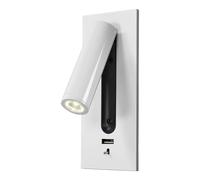 Adjustable LED Wall Lamp with USB & Type C Charging Perfect for Bedside Reading Rotatable Sconce with Easy Switch for Enhanced Lighting Experience