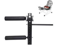 Adjustable Leg Extension Attachment, Barbell Plate Adapter, 8-Position Adjustable Seated Leg Trainer, Front and Rear Leg Training Machine Black-25mm