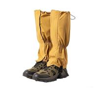 Adjustable Leg Gaiters 26cm Diameter Anti-Slip Cord Design(Yellow)